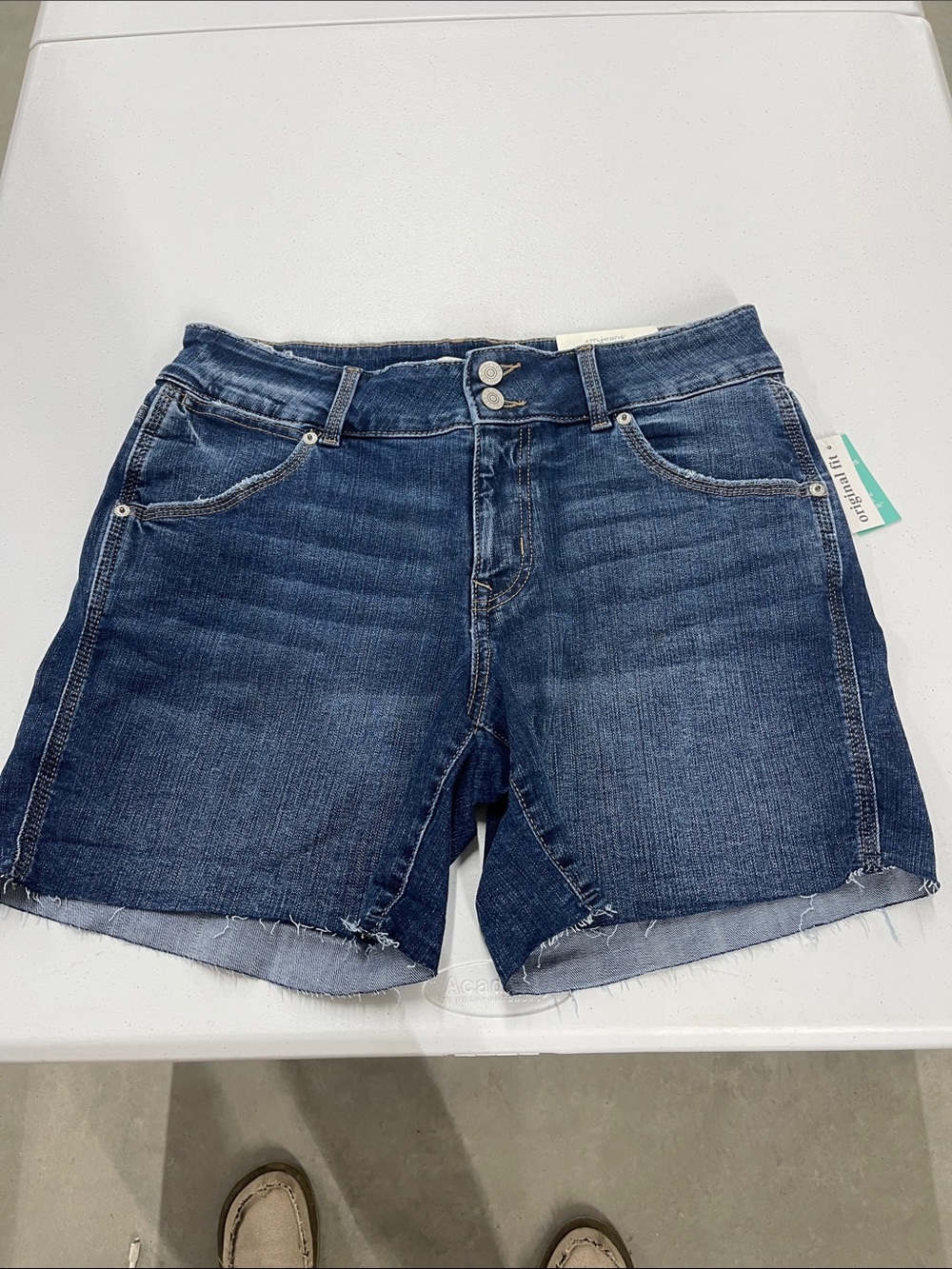 Maurices Indigo Mid-Rise Denim Shorts